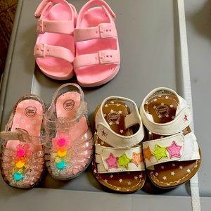 Three pairs of baby Sandals